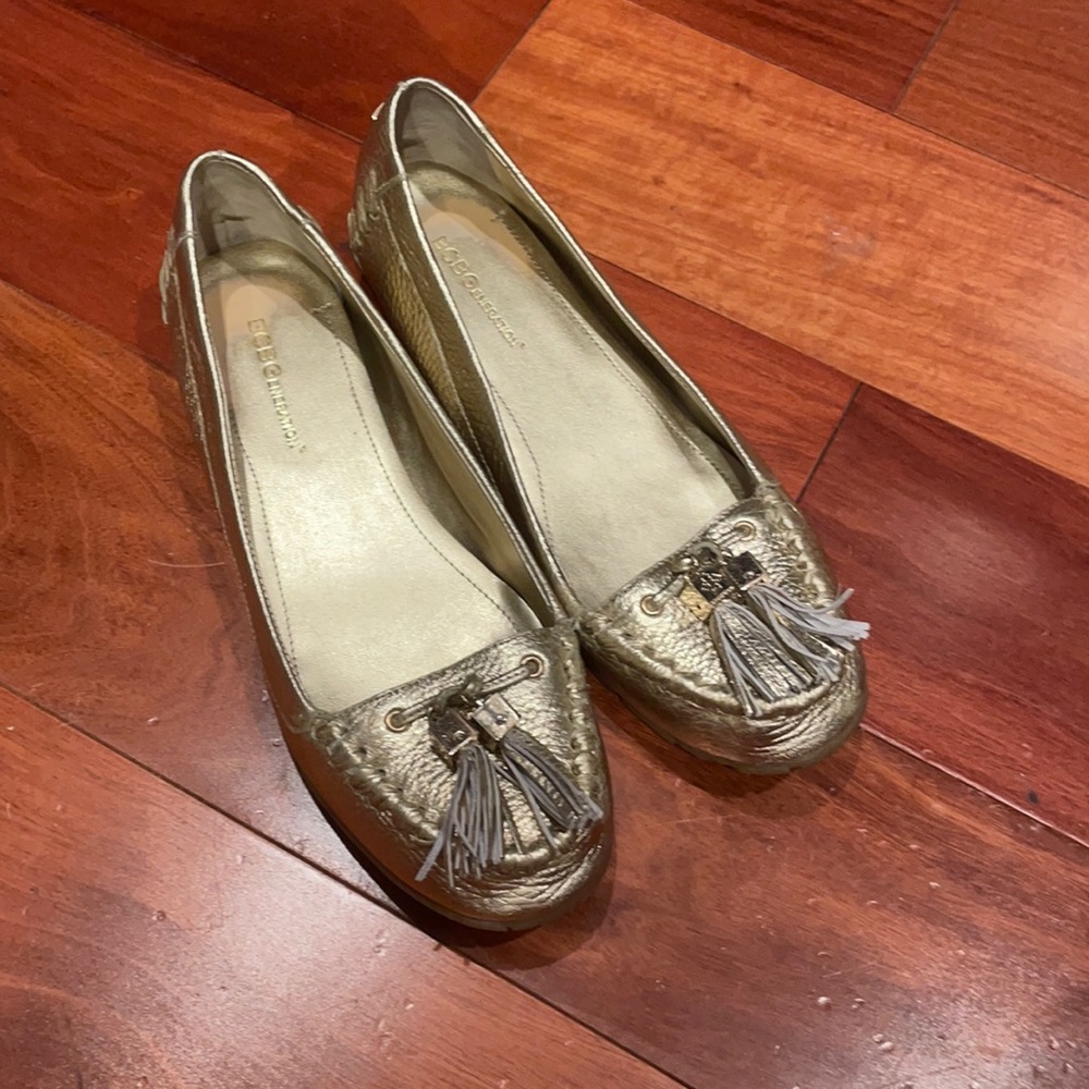 BCBG Generation Gold Moccasins